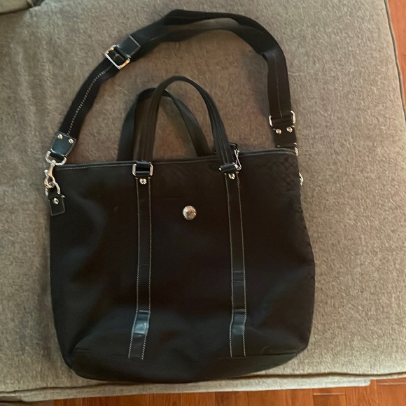 Coach messenger bag/brief case. Classic black - Picture 1 of 6